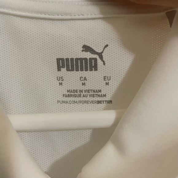 Puma New With Tags Woman’s White Rotation Polo Size M - Picture 5 of 5